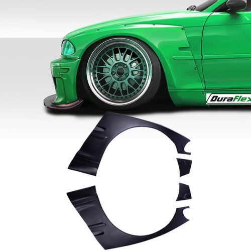 1999-2001 BMW 3 Series E46 4DR Duraflex Circuit Wide Body Rear Fenders Flares 4 Piece