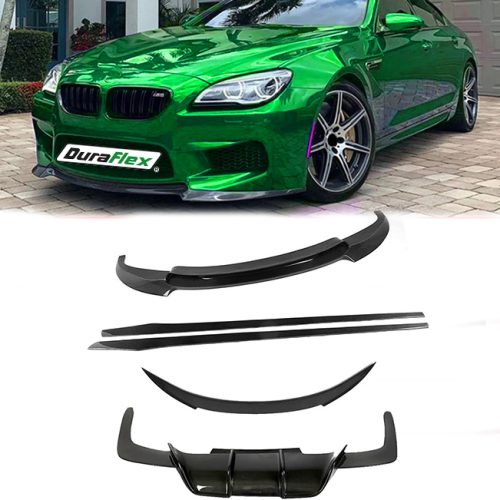 2011-2019 BMW 6 Series F06 F12 F13 M6 V style carbon fiber Body Kit front lip rear diffuser side skirts rear spoiler