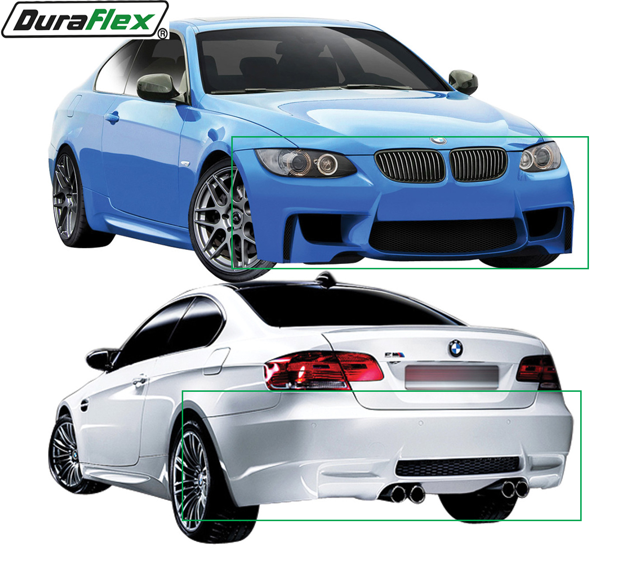 2007-2010 BMW 3 Series E92 E93 Duraflex 1M Look Body Kit