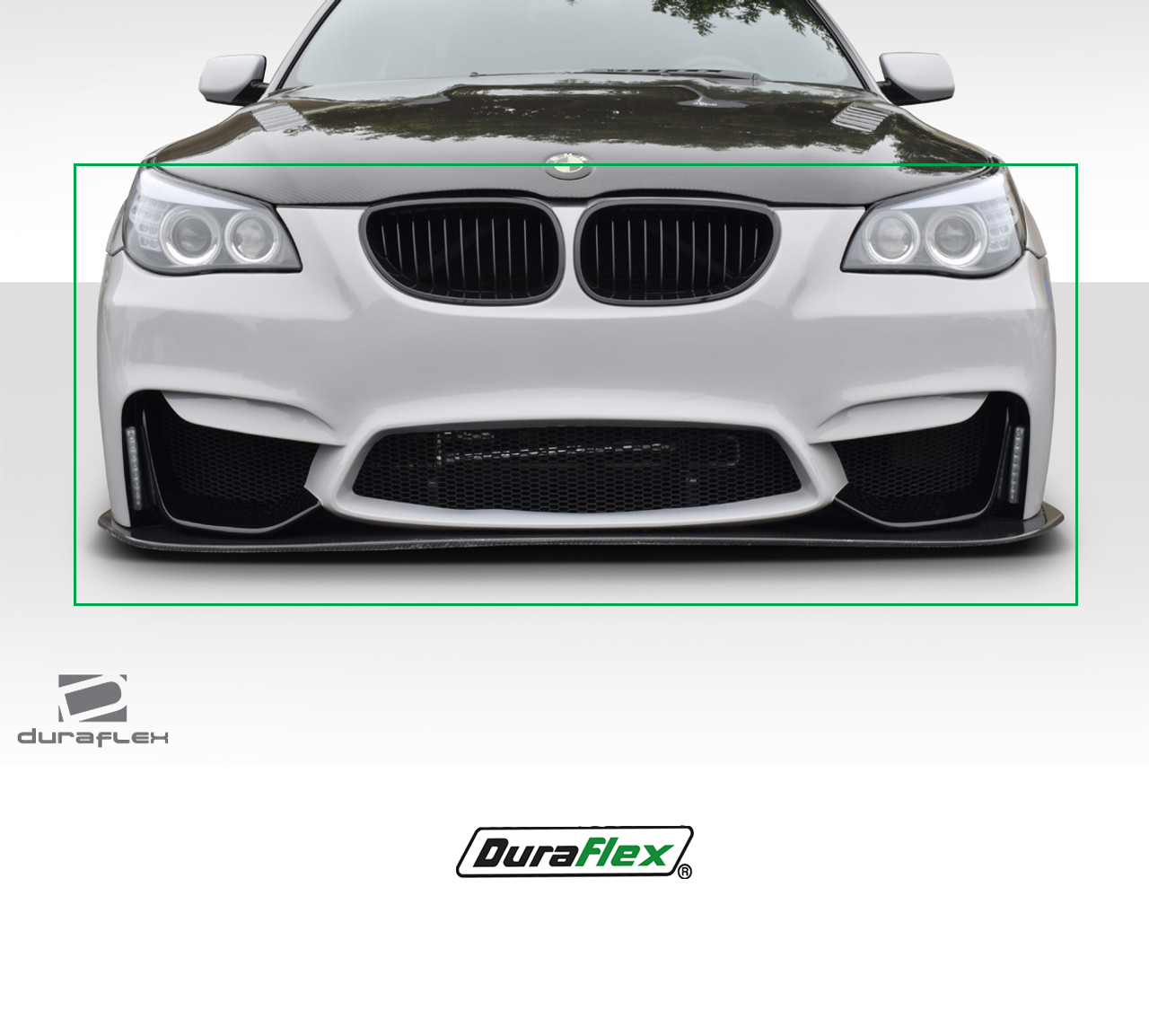 2004-2010 BMW 5 Series E60 Duraflex M4 Look Front Bumper 1 Piece - Image 2
