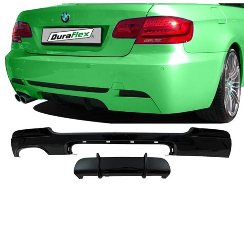 2006-2013 Bmw 3 Series E92 E93 M performance Style Rear diffuser gloss Gloss Black