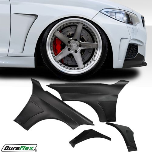 2014-2021 BMW 2 Series F22 F23 Duraflex MHR Wide Body Front Fender Flares 4 Piece
