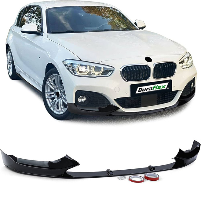 BMW 1 Series F20 F21 M-Pack Facelift Front lip with splitters Gloss Black