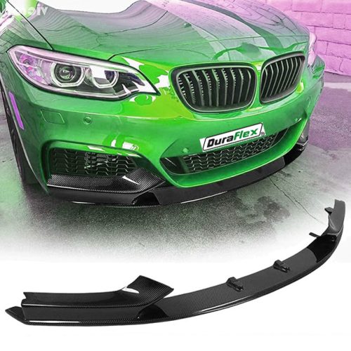 BMW 2 Series F22 F23 M-Sport  Front Bumper Lip Spoiler Splitter Carbon Fiber Finish 3 pcs