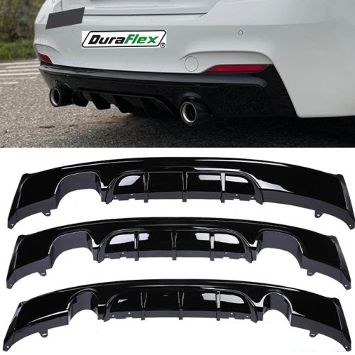 BMW F22 F23 F87 2 Series Gloss Black M Sport MP Rear Diffuser