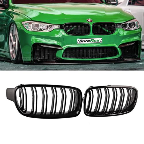 BMW 3 Series F30 F31 Gloss Black M3 Style Sport Performance Kidney Grille