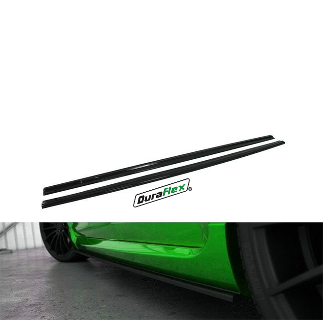 Ford Focus Mk2 Side Skirts Black duraflex