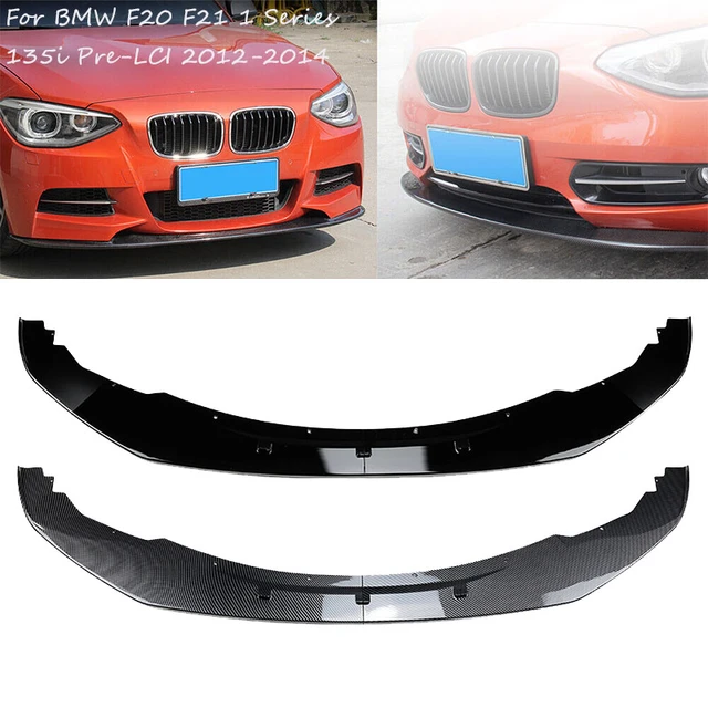 BMW 1 Series F20 F21 Pre-LCI M Sport Front Bumper Lip Spoiler Carbon Fiber - Image 2