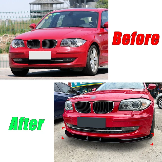BMW 1 Series E81 E82 E87 E88 Standard Model Lip Splitter Spoiler - Image 2
