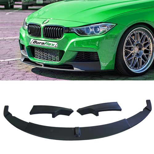 BMW 3 Series F30 F31 M Sport Performance Front Lip Spoiler Gloss Black with Splitters (3pcs)