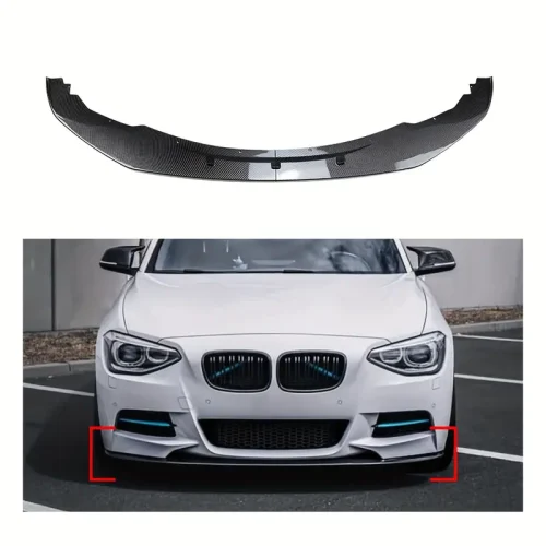 BMW 1 Series F20 F21 Pre-LCI  M Sport  Front Bumper Lip Spoiler Carbon Fiber