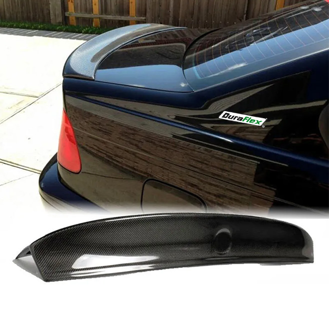 BMW 3 Series E46 Rear Trunk Spoiler Lid Boot Wing Carbon fiber finish