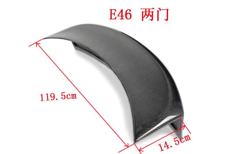 BMW 3 Series E46 Rear Trunk Spoiler Lid Boot Wing Carbon fiber finish - Image 2