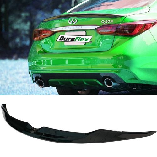 14-23 Infiniti Q50 boot spoiler Black
