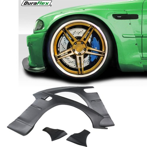 2001-2006 BMW M3 E46 Duraflex Circuit Front Fender Flares 4 Piece