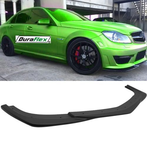 2012 – 2014 Mercedes C Class W204 C63 AMG GH Style Front Bumper Lip Black