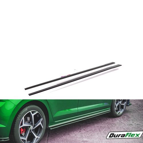 2010-17 Volkswagen Polo 6 Gloss Black Side Skirts