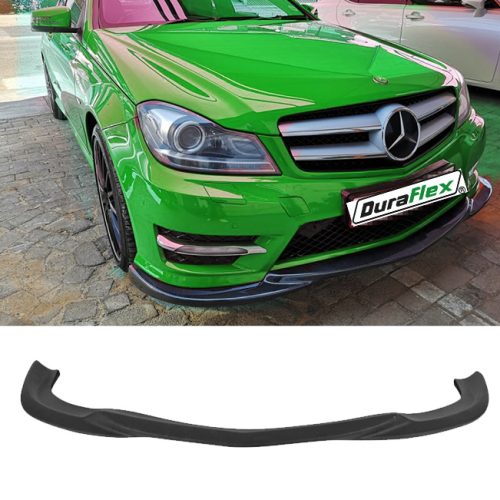 2012-2014 Mercedes C Class W204 Duraflex L Sport Front Lip Spoiler Black 1 Piece