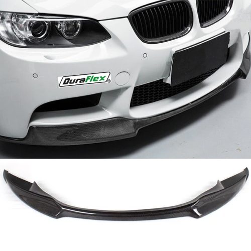 BMW 3 Series E92 E93 E90 M3 V Style Front Bumper Lip Carbon Fiber Finish