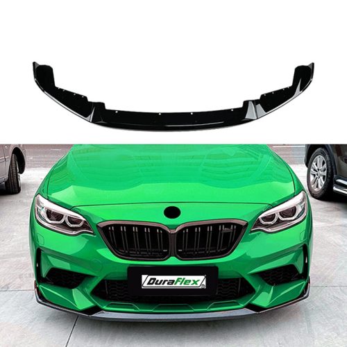 BMW F87 M2 m perfomance Style Front Bumper Lip Spoiler Gloss Black