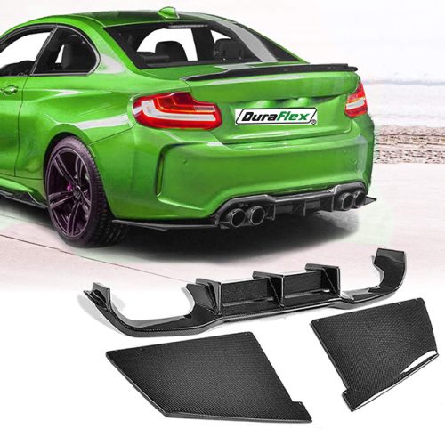 Dry Carbon Fiber BMW F87 M2 MTC Style Rear Bumper Diffuser Lip 3PCS