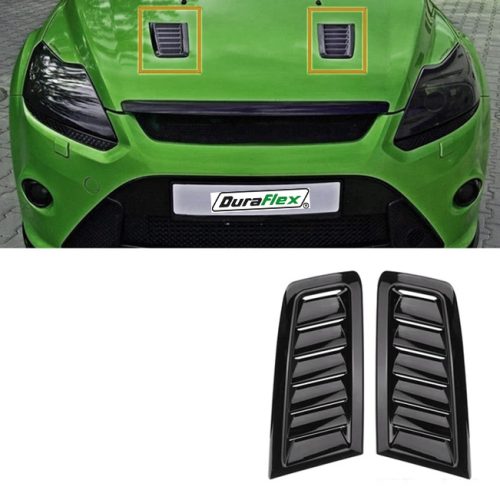 Ford Focus MK2 MK3 Bonnet Vents Hood Trim Cover Black
