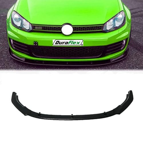 Volkswagen Golf MK6 GTI/GTD Front lip Gloss Black Abs Plastic