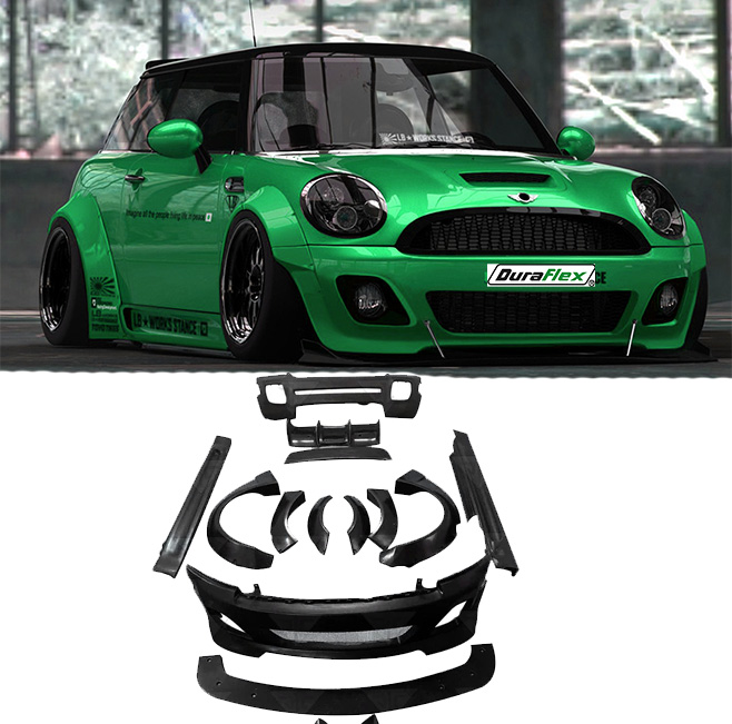 (07-15) Mini Cooper R55 R56 Unpainted Car LB Wide Style body kit