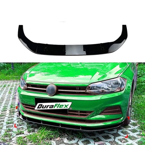 2019-22 Volkswagen Polo 8 Gti/R/ Tsi Line Gloss Black Front Spoiler Splitter Lip Duraflex