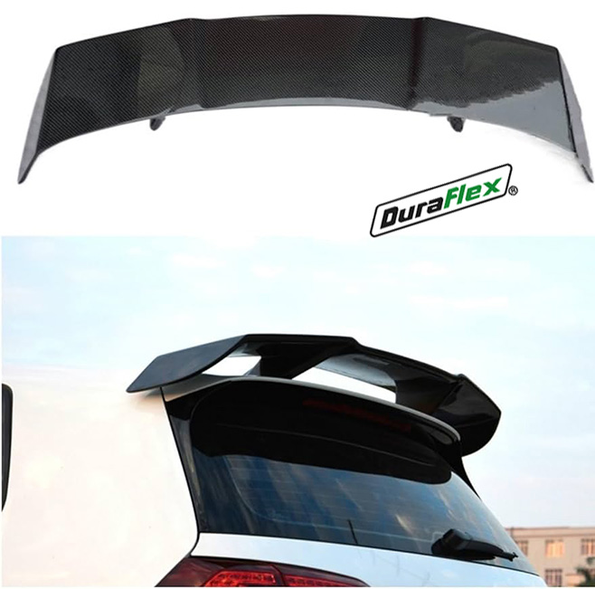 Volkswagen Golf Mk7 Mk7.5 R Razor Style Roof Spoiler Gloss Black