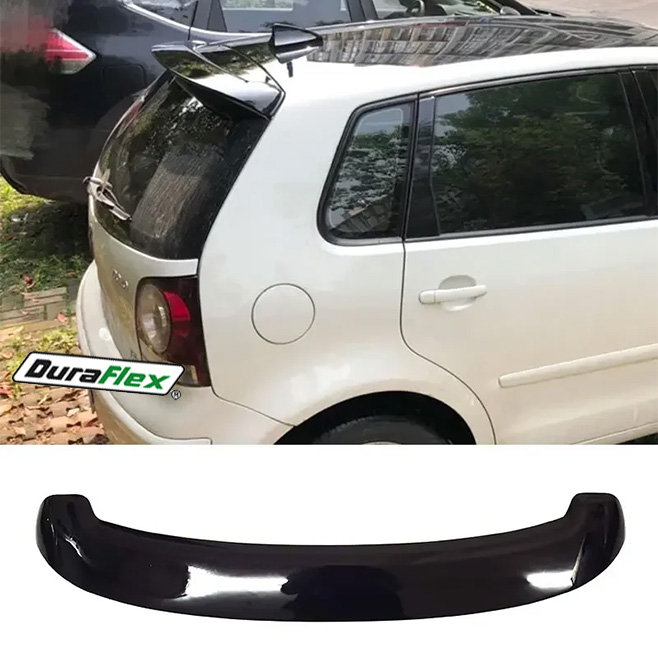 Volkswagen VW Polo 9N / 9N3 A.C Style Rear Roof Spoiler Black Duraflex