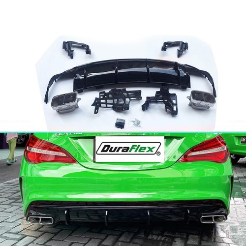2013-2018 Mercedes-Benz CLA-Class W117 AMG rear diffuser w/tailpipe
