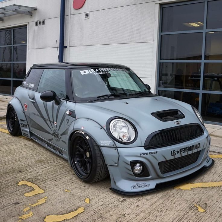(07-15) Mini Cooper R55 R56 Unpainted Car LB Wide Style body kit - Image 3