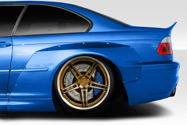 2001-2006 BMW E46 2 Doors Duraflex Circuit Rear Fender Flares 2 Piece - Image 2