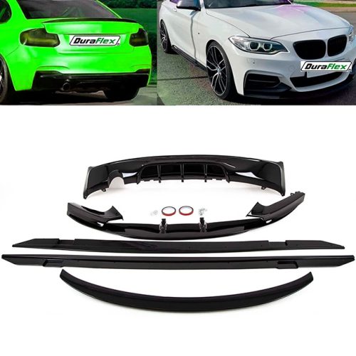 BMW F22 / F23 with Gloss Black Full Body Kit Duraflex