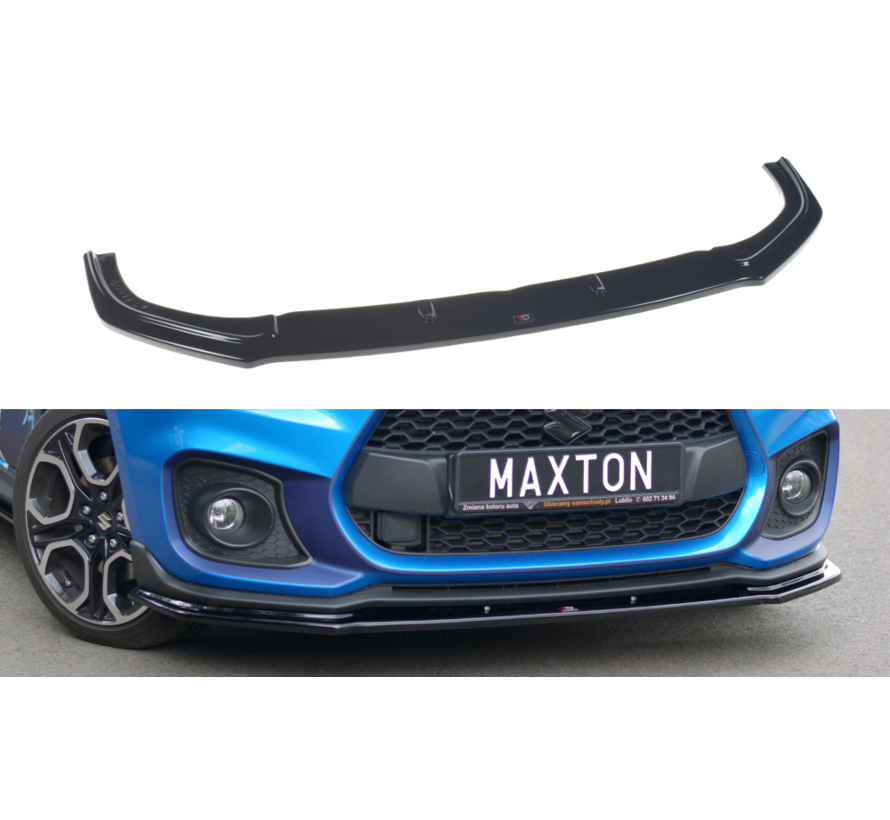 17-24 Suzuki swift sport Maxton style front lip Gloss Black - Image 2
