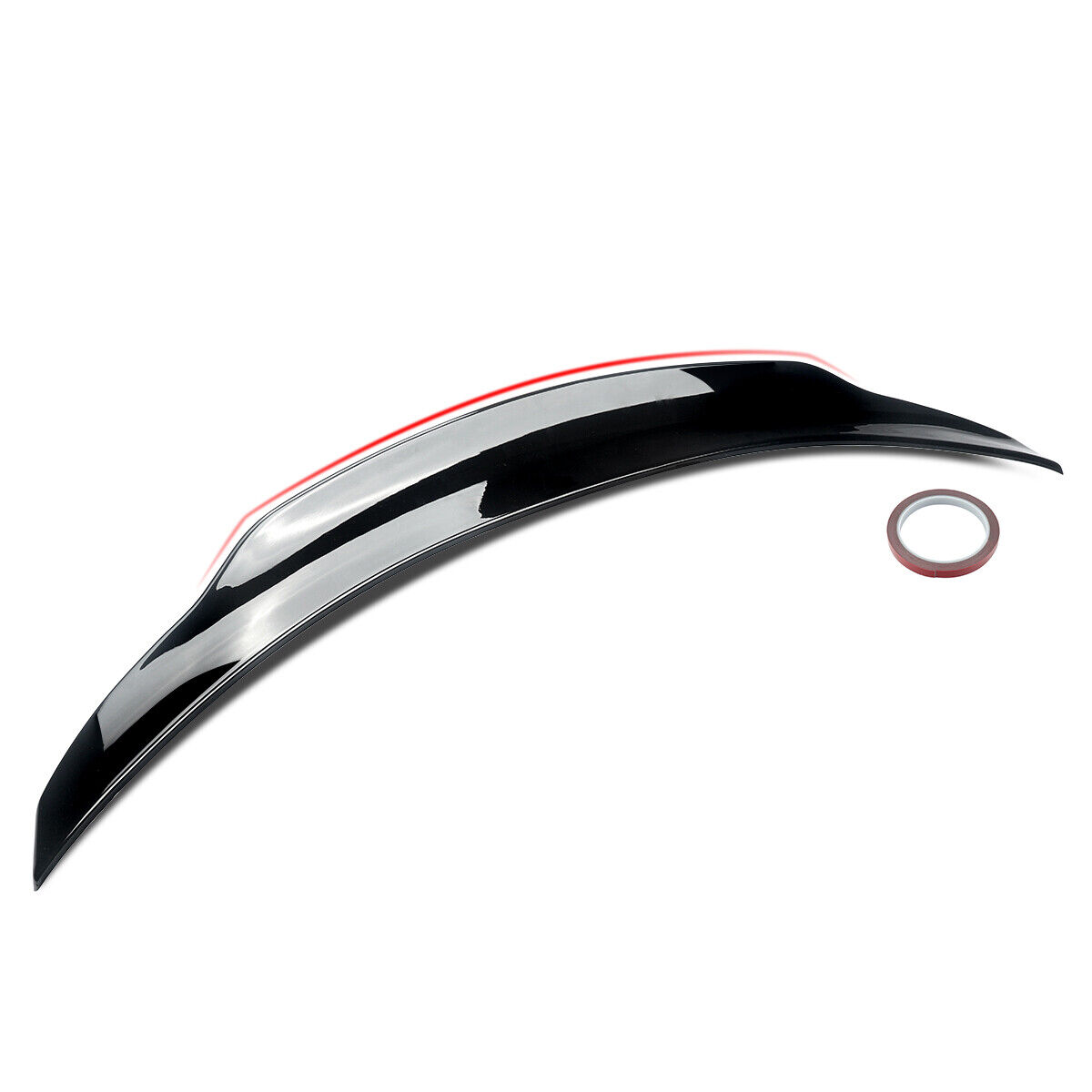 2014 - 2021 Mercedes C Class W205 C205 Psm Rear Trunk Boot Lid Spoiler Gloss Black - Image 2