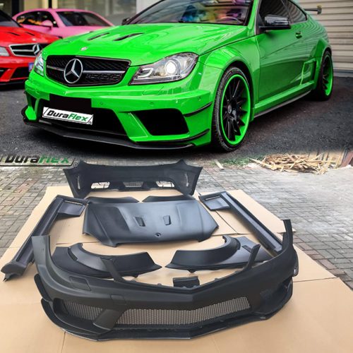 2012-2014 Mercedes C Class W204 Conversion kit to Black Series Style Wide Body Kit