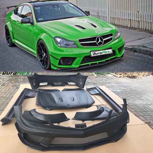 2012-2014 Mercedes C Class W204 C63 Upgrade To Black Series Style Wide Body Kit