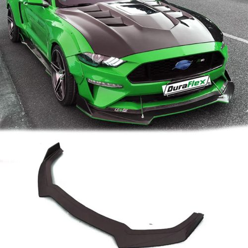 2015-2022 Ford Mustang Front lip Spoiler Black Finish