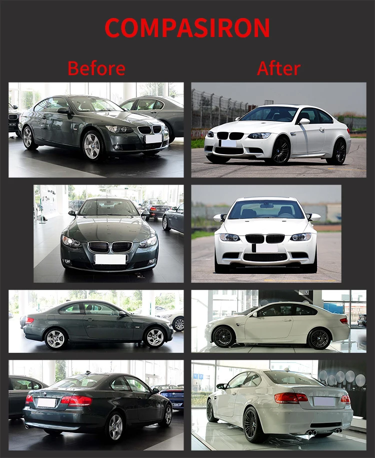 2007-2010 BMW 3 Series E92 E93 bodykit M3 Style Body Kit - Image 3