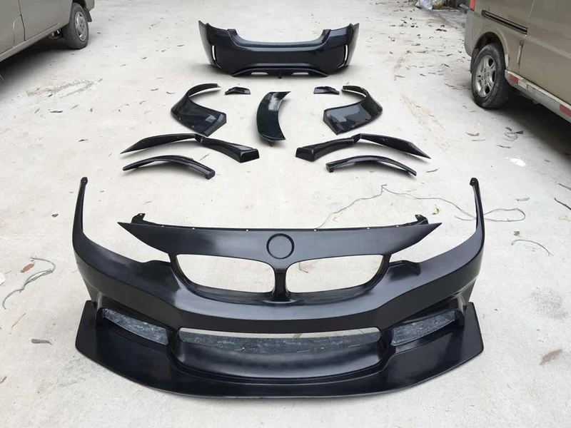Bmw 4 Series F32 f33 f36 Liberty Walk Style wide body kit Bumpers Fender flares - Image 2
