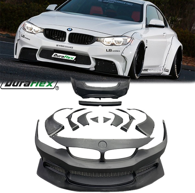 Bmw 4 Series F32 f33 f36 Liberty Walk Style wide body kit Bumpers Fender flares