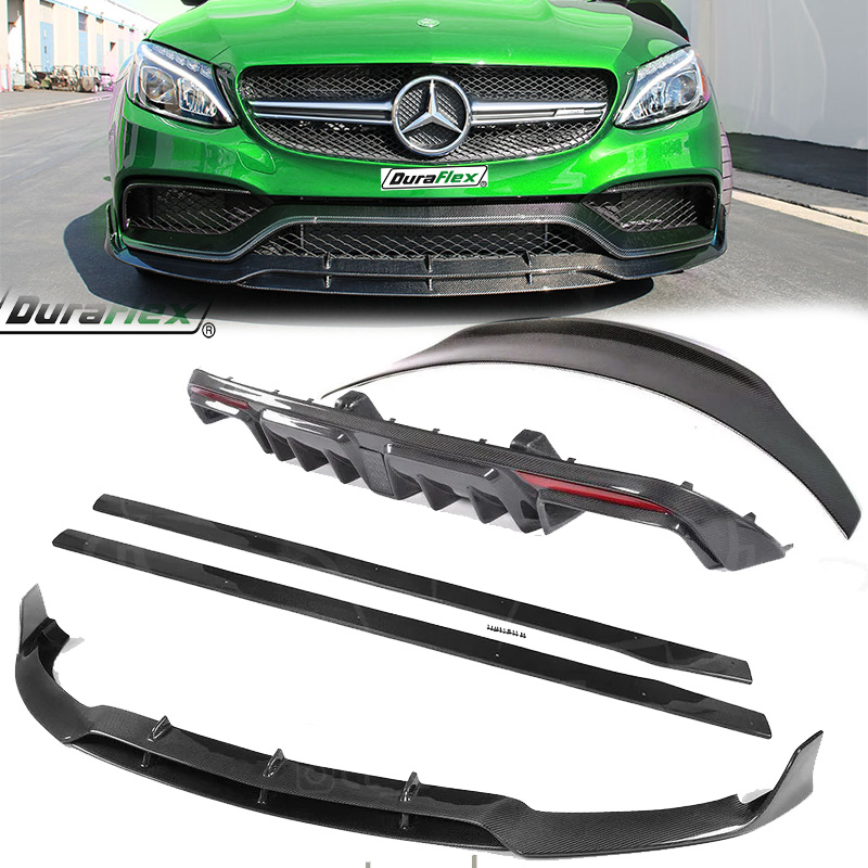2015-2022 Mercedes C Class W205 C63 C63S Carbon Fiber Brabus styling Kit
