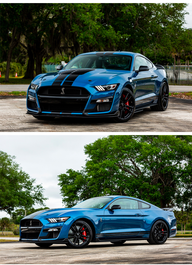 2015-2017 Ford Mustang Conversion Body Kit to GT500 Shelby style polypropylene Plastic Kit - Image 4