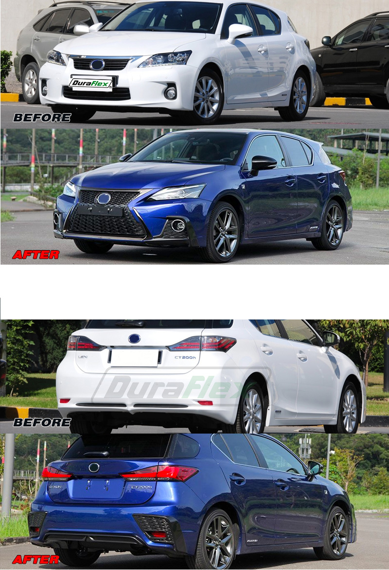2011-2017 Lexus ct200 Conversion Body Kit to 2021 F-sport polypropylene Plastic Kit - Image 2