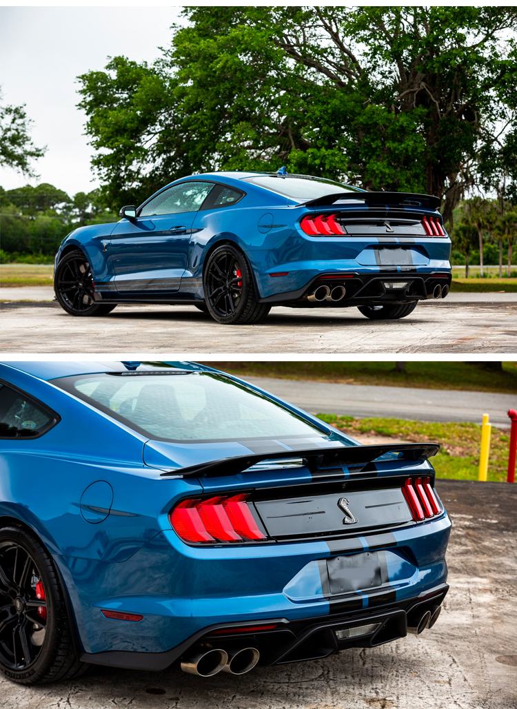 2015-2017 Ford Mustang Conversion Body Kit to GT500 Shelby style polypropylene Plastic Kit - Image 3