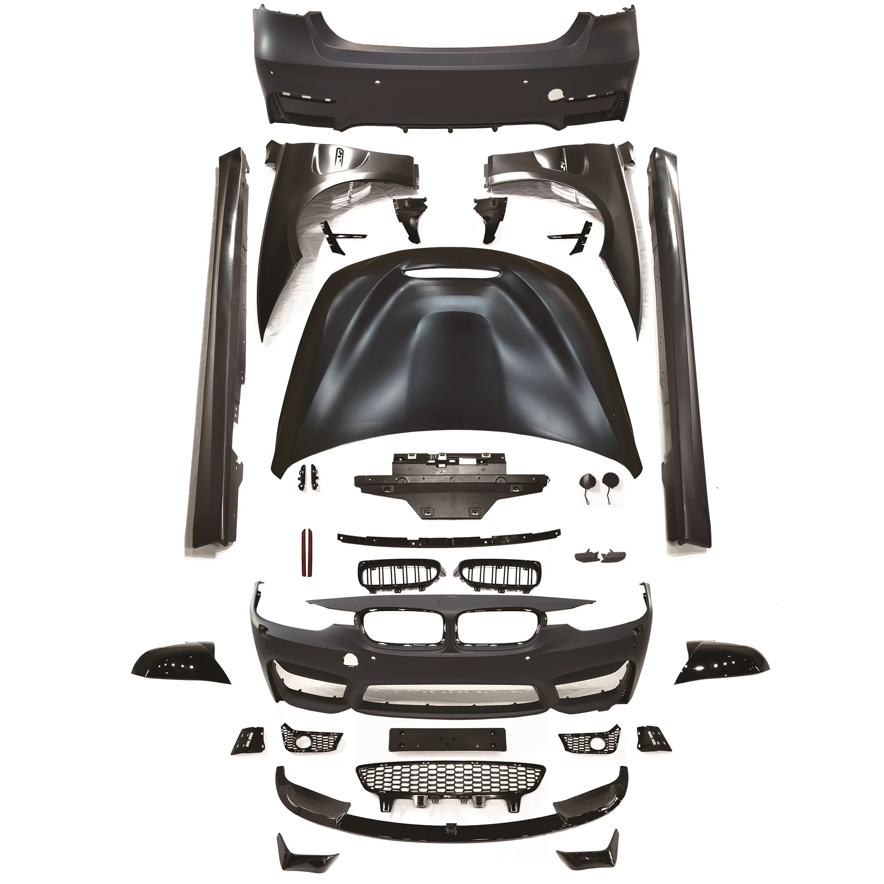 2012-2019 BMW 3 series F30 Conversion Body Kit to M3 F80 Style polypropylene Plastic - Image 3