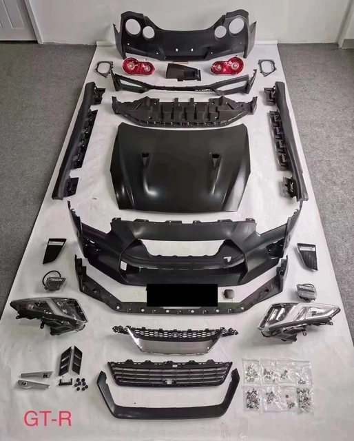 2008-2015 Nissan R35 GTR Conversion Body Kit From Old To New R35 GTR polypropylene Plastic - Image 2