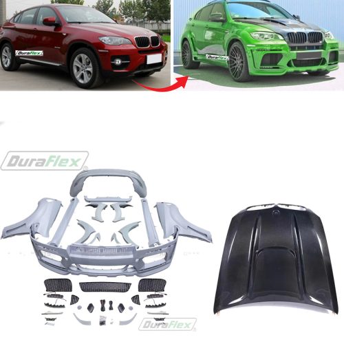 2007-2014 BMW X6 E71 E72 Conversion Body Kit to Hamann Tycoon Evo wide Style Body Kit polypropylene Plastic Kit